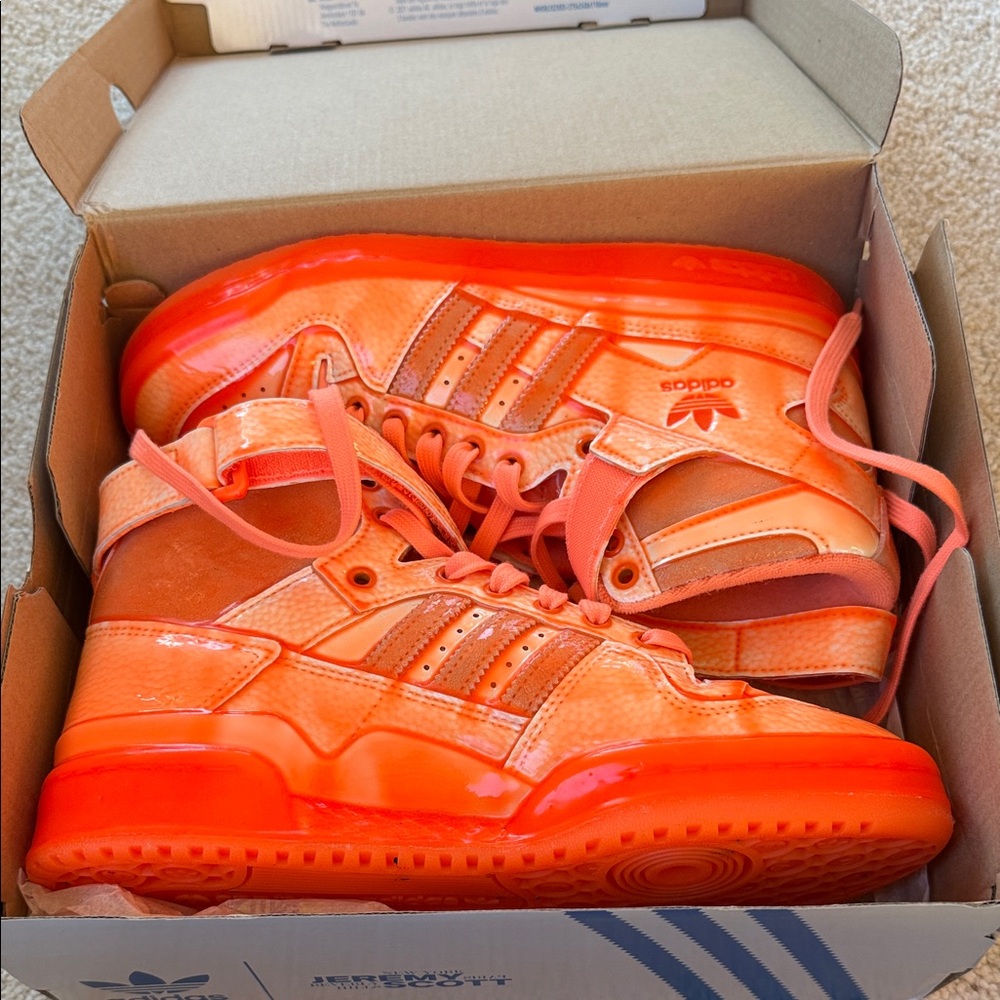 Adidas Jeremy Scott Neon Orange shoes - M 6.5